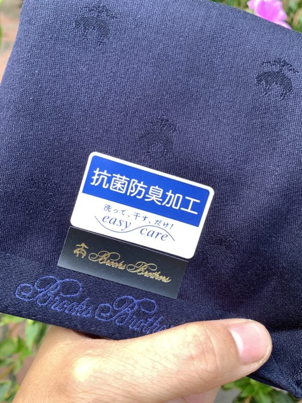 Khăn mùi xoa Nhật Brooks Brothers 5 kèm hộp - Ảnh 8