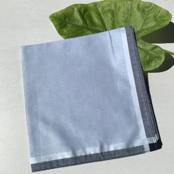 Khăn mùi xoa xuất A3 xanh+hộp - Ảnh 5
