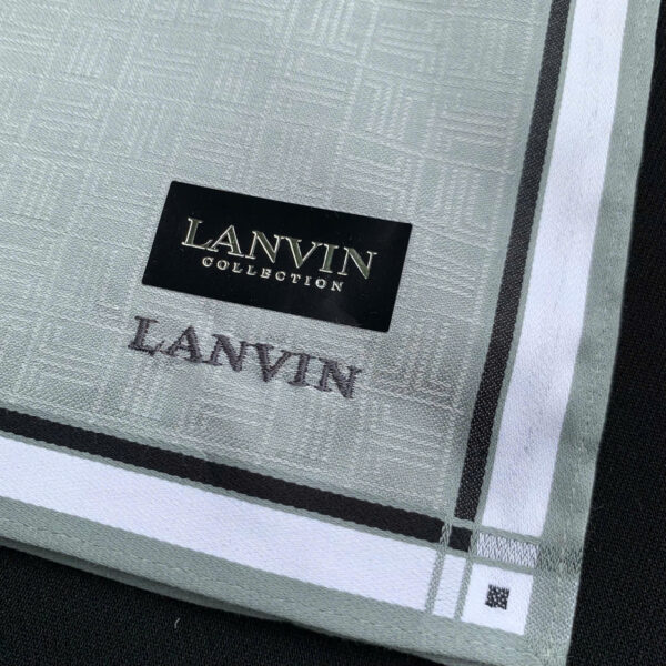 Khăn mùi xoa LANVIN 2 - thương hiệu Pháp lâu đời - Ảnh 3