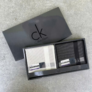 Hộp quà tặng doanh nhân Khăn mùi xoa CALVIN KLEIN - 48x48cm made in Japan