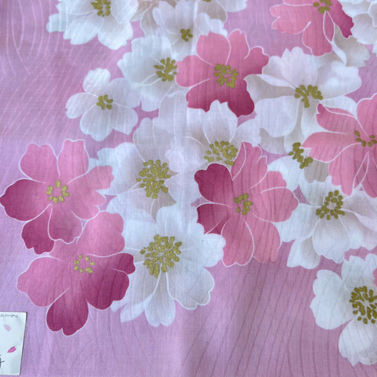 Khăn tay nữ hoa anh đào SAKURA - 50x50cm made in japan - Ảnh 2