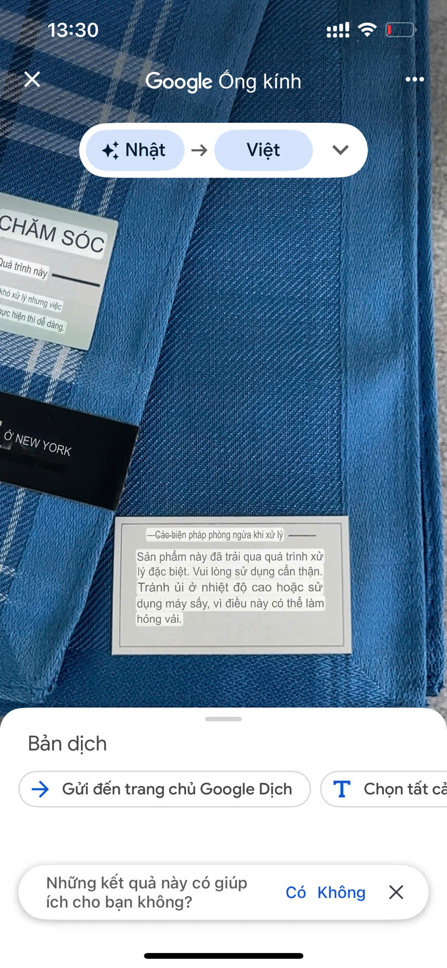 Khăn mùi xoa DKNY - 48x48cm made in Japan - Ảnh 3