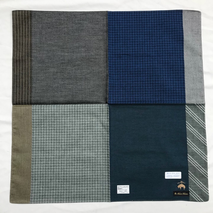 Khăn mùi xoa Brooks Brothers 50x50 cm.100% cotton. made in japan - Ảnh 7