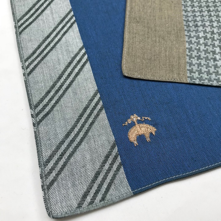 Khăn mùi xoa Brooks Brothers 50x50 cm.100% cotton. made in japan - Ảnh 8