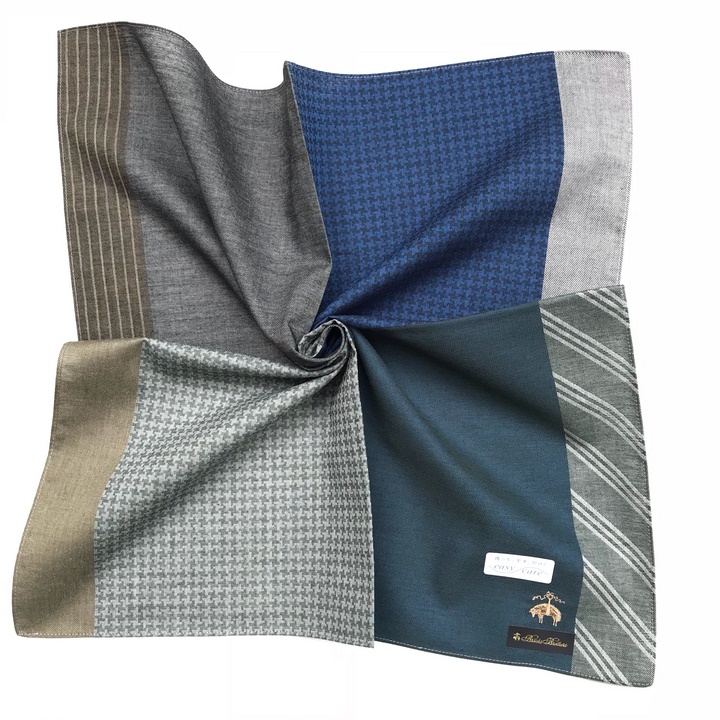 Khăn mùi xoa Brooks Brothers 50x50 cm.100% cotton. made in japan