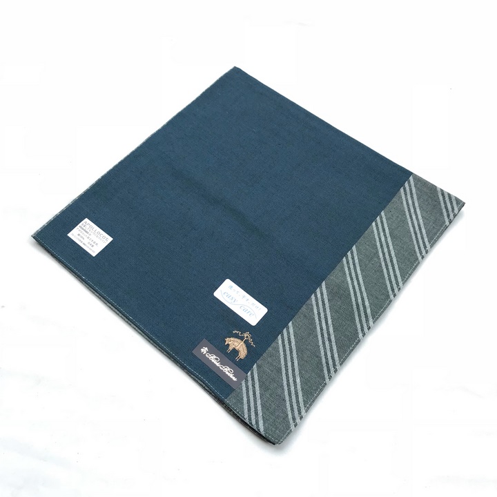 Khăn mùi xoa Brooks Brothers 50x50 cm.100% cotton. made in japan - Ảnh 5