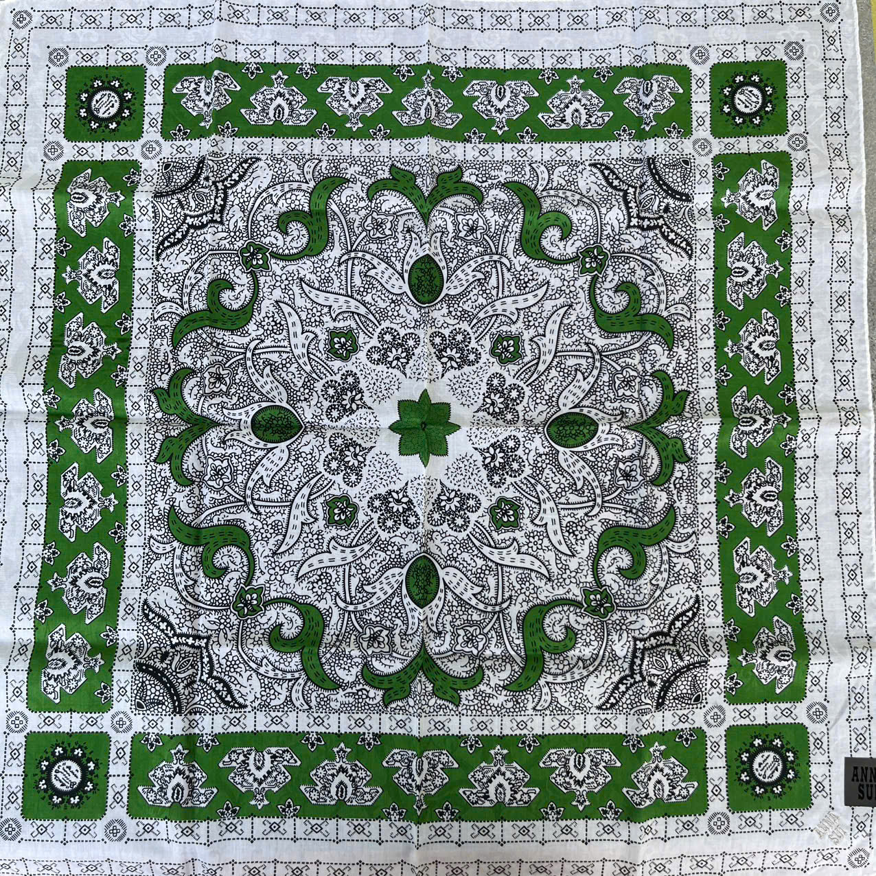 Khăn mùi soa kết hợp quàng cổ NINA RICCI nữ Nhật Bản. 100% cotton. 58x58 cm - Ảnh 4