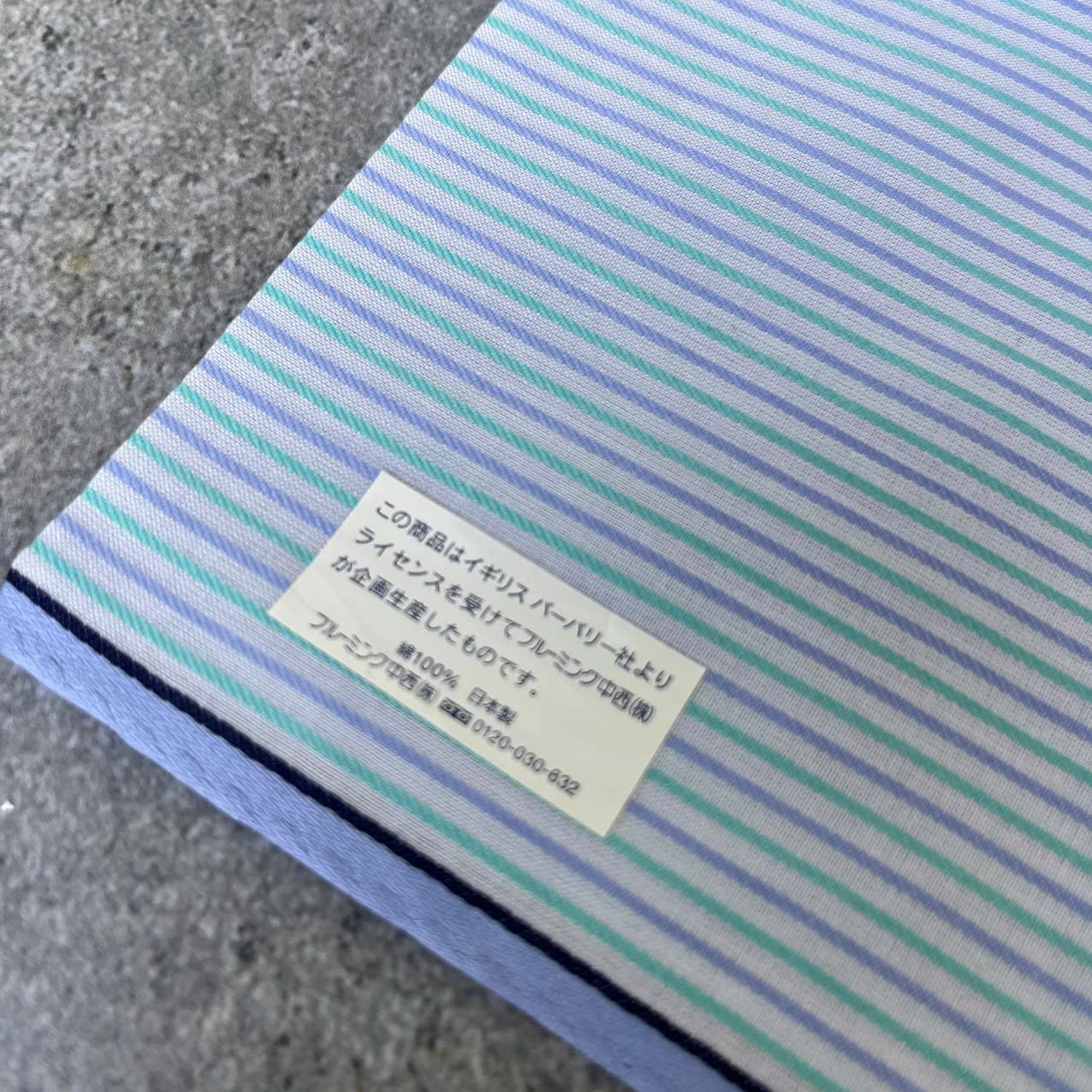Khăn mùi xoa Nhật BURBERRY auth 48x48 cm - 100% cotton - Ảnh 4