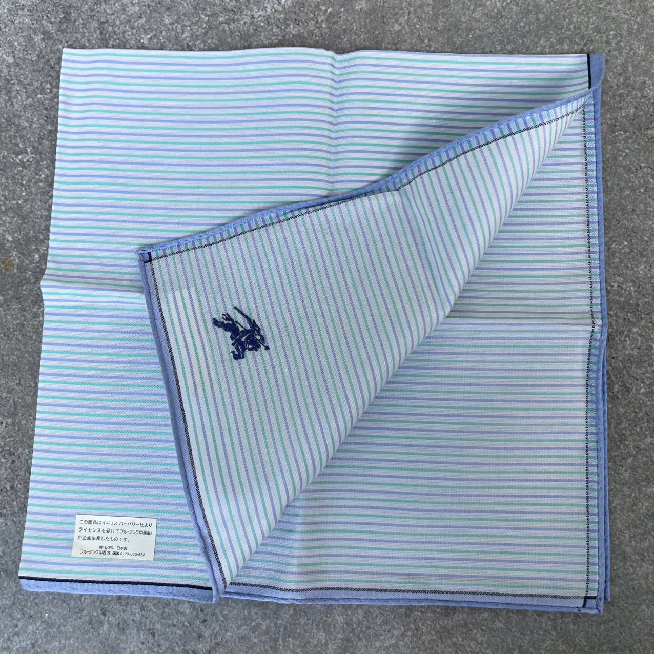 Khăn mùi xoa Nhật BURBERRY auth 48x48 cm - 100% cotton - Ảnh 6