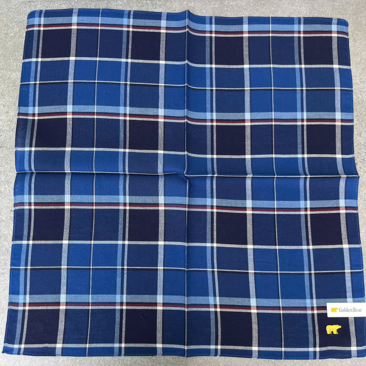 KHĂN MÙI SOA GOLD BEAR nhật bản. 48x48cm. 100% cotton. - Ảnh 2